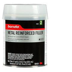 Bondo Metal Reinforced Filler 90451 0.7 Pint - Exact Industrial Supply