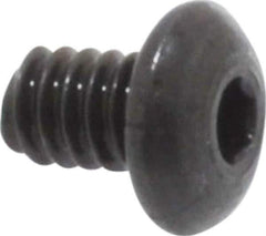 Value Collection - #2-56 UNC Hex Socket Drive, Button Screw - Alloy Steel, Black Oxide Finish, Fully Threaded, 1/8" Length Under Head - Exact Industrial Supply