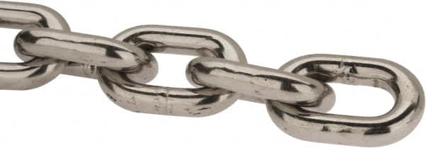 Value Collection - 3/8" Welded Stainless Steel Chain - Exact Industrial Supply