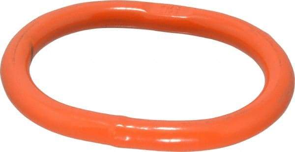 Pewag - G100 Grade Orange Alloy Steel Oblong Master Link - 3/8" Diameter, 3,800 Lb Load Limit - Exact Industrial Supply