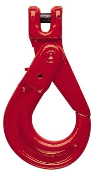 Pewag - 1/2 Inch Chain Diameter, Grade 80 Clevis Hook - 12,000 Lbs. Load Capacity, 19/32 Inch Inside Diameter, 19/32 Inch Pin Diameter, 2-23/64 Inch Hook Throat, 2-1/32 Inch Hook Width - Exact Industrial Supply