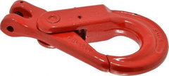 Pewag - 5/16 Inch Chain Diameter, Grade 80 Clevis Hook - 4,500 Lbs. Load Capacity, 23/64 Inch Inside Diameter, 23/64 Inch Pin Diameter, 1-37/64 Inch Hook Throat, 1-11/32 Inch Hook Width - Exact Industrial Supply