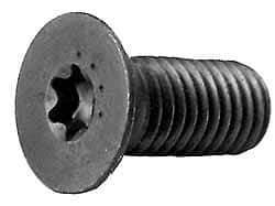 Camcar - #10-32 UNF Torx Plus Drive, 82° Flat Screw - Alloy Steel, Black Oxide Finish, Fully Threaded, 1-1/4" OAL - Exact Industrial Supply