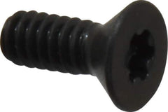 Camcar - #10-24 UNC Torx Plus Drive, 82° Flat Screw - Alloy Steel, Black Oxide Finish, Fully Threaded, 1/2" OAL - Exact Industrial Supply