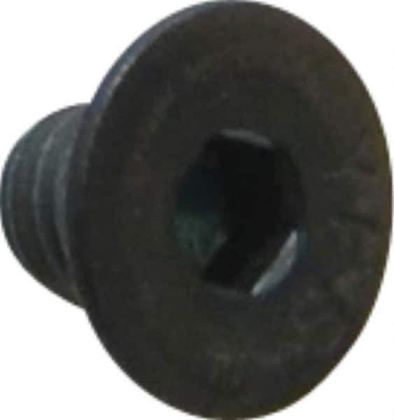 Value Collection - #10-32 UNF Hex Socket Drive, 82° Flat Screw - Alloy Steel, Black Oxide Finish, Fully Threaded, 1/4" OAL - Exact Industrial Supply