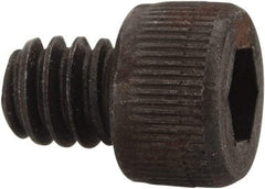 Value Collection - #3-48 UNC Hex Socket Drive, Socket Cap Screw - Alloy Steel, Black Oxide Finish, Fully Threaded, 1/8" Length Under Head - Exact Industrial Supply