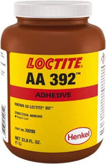 Loctite - 33.18 oz Bottle Two Part Acrylic Adhesive - 15 min Working Time, 2,500 psi Shear Strength - Exact Industrial Supply