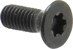 Camcar - #10-32 UNF Torx Plus Drive, 82° Flat Screw - Alloy Steel, Black Oxide Finish, Fully Threaded, 1/2" OAL - Exact Industrial Supply