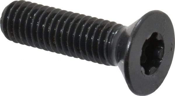 Camcar - #10-32 UNF Torx Plus Drive, 82° Flat Screw - Alloy Steel, Black Oxide Finish, Fully Threaded, 3/4" OAL - Exact Industrial Supply