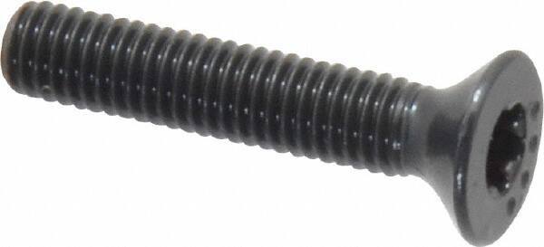 Camcar - #10-32 UNF Torx Plus Drive, 82° Flat Screw - Alloy Steel, Black Oxide Finish, Fully Threaded, 1" OAL - Exact Industrial Supply