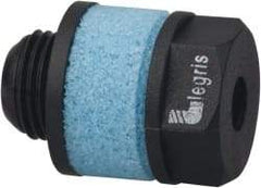 Legris - 1/4 BSPP, 29mm OAL, Muffler - 145 Max psi, 36 CFM, 84 Decibel Rating, Polyethylene - Exact Industrial Supply