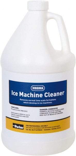 Parker - 1 Gal Ice Machine Cleaner - For Ice Machines: Cube, Tube, Flake & Commercial Dishwasher - Exact Industrial Supply