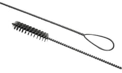 Schaefer Brush - 1-1/2" Diam, 4" Bristle Length, Boiler & Furnace Tempered Wire Brush - Wire Loop Handle, 42" OAL - Exact Industrial Supply