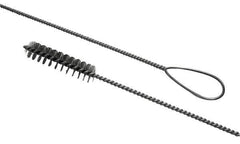 Schaefer Brush - 1" Diam, 4" Bristle Length, Boiler & Furnace Stainless Steel Brush - Wire Loop Handle, 42" OAL - Exact Industrial Supply