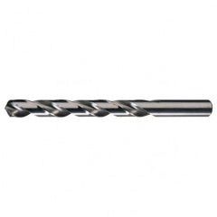 21/64 RHS / RHC HSS 118 Degree Radial Point General Purpose Jobber Length Drill - Bright - Exact Industrial Supply