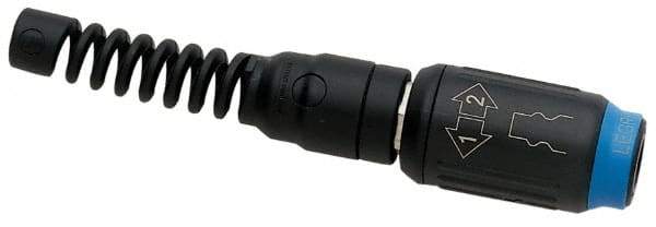 Legris - Industrial Pneumatic Hose Safety Coupler - Plastic/Brass, 3/8" Body Diam, 1/2" Hose ID - Exact Industrial Supply