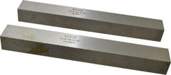 SPI - 12" Long x 1-1/2" High x 1-1/4" Thick, Steel Parallel - 0.0003" & 0.002" Parallelism, Sold as Matched Pair - Exact Industrial Supply