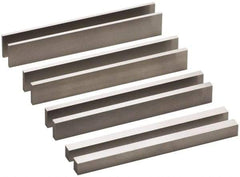 SPI - 8 Piece, 6 Inch Long Steel Parallel Set - 3/4 to 1-3/16 Inch High, 1/8 to 3/8 Inch Thick, 52-58 RC Hardness, Sold as 4 Pair - Exact Industrial Supply