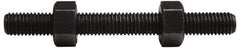 Value Collection - 1-8, 4" Long, Uncoated, Steel, Fully Threaded Stud with Nut - Grade B7, 1" Screw, 7B Class of Fit - Exact Industrial Supply