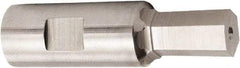 Hassay-Savage - 7/32" Hexagon Rotary Broach - 9/32" Depth of Cut, 1/2" Shank - Exact Industrial Supply