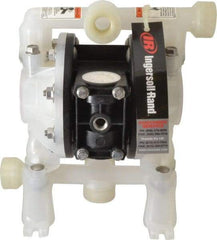 ARO/Ingersoll-Rand - 1/2" NPT, Nonmetallic, Air Operated Diaphragm Pump - Santoprene Diaphragm, Polypropylene Housing - Exact Industrial Supply