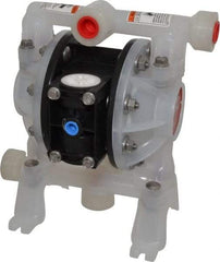 ARO/Ingersoll-Rand - 1/2" NPT, Nonmetallic, Air Operated Diaphragm Pump - Polyurethane Diaphragm, Polypropylene Housing - Exact Industrial Supply