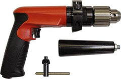 Sioux Tools - 1/2" Keyed Chuck - Pistol Grip Handle, 700 RPM, 14.16 LPS, 30 CFM, 1 hp - Exact Industrial Supply