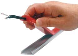 Safety Switches; Type: Fingertip Switch; Length (Inch): 36; Width (Inch): 1; Color: Black; Thickness (Decimal Inch): 0.5000; Number of Lead Wires: 1; Lead Wire Gage (AWG): 18; Cord Length (Feet): 2.00
