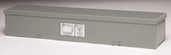 Cooper B-Line - 6" High x 24" Wide x 6" Long, Screw Mount Wire Duct - Gray, 7 Knockouts, Screw, Steel - Exact Industrial Supply
