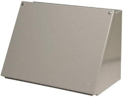 Cooper B-Line - Steel Standard Enclosure Hinge Sloped Cover - NEMA 12, 13, 20" Wide x 8" High x 7-5/32" Deep, Dirt-tight & Dust-tight - Exact Industrial Supply