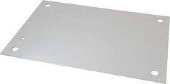 Cooper B-Line - 9" OAW x 13" OAH Powder Coat Finish Electrical Enclosure Nonperforated Panel - 16" x 12" Box, 12 Gauge Steel, Use with 161210-12/16126-12/16128-12 - Exact Industrial Supply