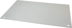 Cooper B-Line - 13" OAW x 21" OAH Powder Coat Finish Electrical Enclosure Nonperforated Panel - 24" x 16" Box, 12 Gauge Steel, Use with 24166-12/24168-12 - Exact Industrial Supply