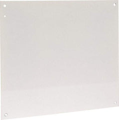 Cooper B-Line - 18-1/2" OAW x 21" OAH Powder Coat Finish Electrical Enclosure Nonperforated Panel - 24" x 20" Box, 14 Gauge Steel, Use with 24206-1/24208-1 - Exact Industrial Supply