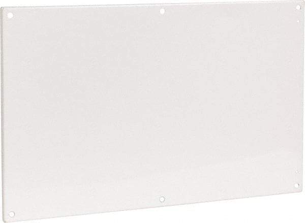 Cooper B-Line - 20-7/8" OAW x 32-7/8" OAH Powder Coat Finish Electrical Enclosure Flanged Panel - 36" x 24" Box, 12 Gauge Steel, Use with 362410-12/362412-12/36246-12/36248-12 - Exact Industrial Supply