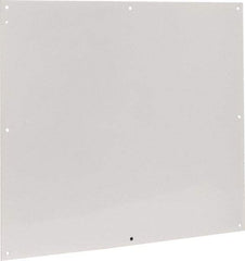 Cooper B-Line - 28-1/2" OAW x 32" OAH Powder Coat Finish Electrical Enclosure Nonperforated Panel - 36" x 30" Box, 14 Gauge Steel, Use with 363012-1/36306-1/36308-1 - Exact Industrial Supply