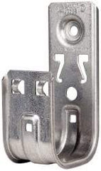 Cooper B-Line - 2" Pipe, Steel Cable Support Hook - Silver, Pre-Galvanized, 30 Lb Capacity - Exact Industrial Supply