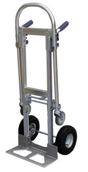 Vestil - 52" OAH Hand Truck - Dual Grip/Loop Handle, Aluminum - Exact Industrial Supply