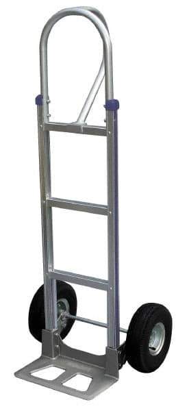 Vestil - 500 Lb Capacity 52-1/2" OAH Hand Truck - P-Shape Handle, Aluminum - Exact Industrial Supply