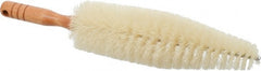 Schaefer Brush - Spoke Brushes; Brush Length: 9 (Inch); Overall Length (Inch): 14 ; Brush Material: Tampico ; Small End Diameter: 1-1/4 (Inch); Large End Diameter: 2-1/2 (Inch); Handle Length: 4-1/2 (Inch) - Exact Industrial Supply