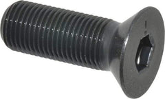 Made in USA - 1/2-20 UNF Hex Socket Drive, 82° Flat Screw - Alloy Steel, Black Oxide Finish, Fully Threaded, 1-1/2" OAL - Exact Industrial Supply