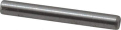 Made in USA - 1/16" Diam x 1/2" Pin Length Grade 8 Alloy Steel Standard Dowel Pin - Bright Finish, 1 Beveled & 1 Rounded End - Exact Industrial Supply