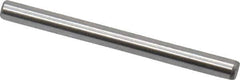 Made in USA - 1/16" Diam x 3/4" Pin Length Grade 8 Alloy Steel Standard Dowel Pin - Bright Finish, 1 Beveled & 1 Rounded End - Exact Industrial Supply