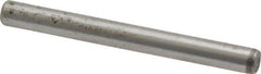 Made in USA - 1/8" Diam x 1-1/4" Pin Length Grade 8 Alloy Steel Standard Dowel Pin - Bright Finish, C 47-58 & C 60 (Surface) Hardness, 1,840 Lb (Single Shear), 3,680 Lb (Double Shear) Breaking Strength, 1 Beveled & 1 Rounded End - Exact Industrial Supply