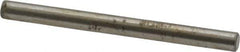 Made in USA - 1/8" Diam x 1-1/2" Pin Length Grade 8 Alloy Steel Standard Dowel Pin - Bright Finish, C 47-58 & C 60 (Surface) Hardness, 1,840 Lb (Single Shear), 3,680 Lb (Double Shear) Breaking Strength, 1 Beveled & 1 Rounded End - Exact Industrial Supply