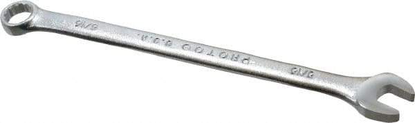 Proto - 5/16" 12 Point Combination Wrench - 5-3/8" OAL, Steel, Satin Finish - Exact Industrial Supply