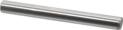 Made in USA - 3/16" Diam x 1-3/4" Pin Length Grade 8 Alloy Steel Standard Dowel Pin - Bright Finish, C 47-58 & C 60 (Surface) Hardness, 4,150 Lb (Single Shear), 8,300 Lb (Double Shear) Breaking Strength, 1 Beveled & 1 Rounded End - Exact Industrial Supply