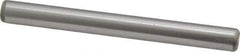 Made in USA - 1/4" Diam x 2-1/2" Pin Length Grade 8 Alloy Steel Standard Dowel Pin - Bright Finish, C 47-58 & C 60 (Surface) Hardness, 14,720 Lb (Double Shear), 7,360 Lb (Single Shear) Breaking Strength, 1 Beveled & 1 Rounded End - Exact Industrial Supply