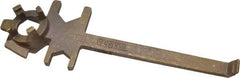 Vestil - 12" Long Bronze Drum Plug Wrench - For Use with All Types of Industrial Drum Plugs and Bungs in Metal or Plastic - Exact Industrial Supply