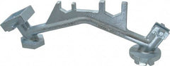 Vestil - 13" Long Cast Steel Drum Plug Wrench - For Use with All Types of Industrial Drum Plugs and Bungs in Metal or Plastic - Exact Industrial Supply