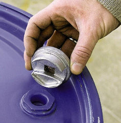 Vestil - Zinc-Plated Cast Steel Bung Nut Socket - For Use with 3/4" and 2" Drum Plugs - Exact Industrial Supply